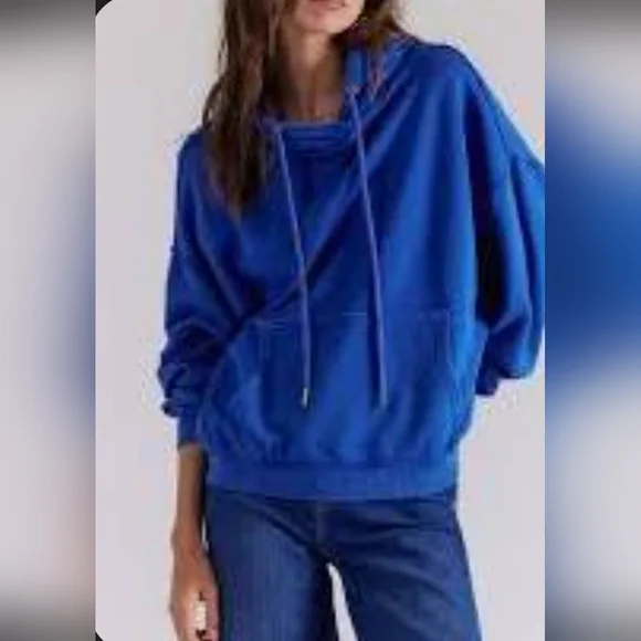NWT We The Free of a Feather Hoodie~Mazarine Blue - Picture 4 of 8